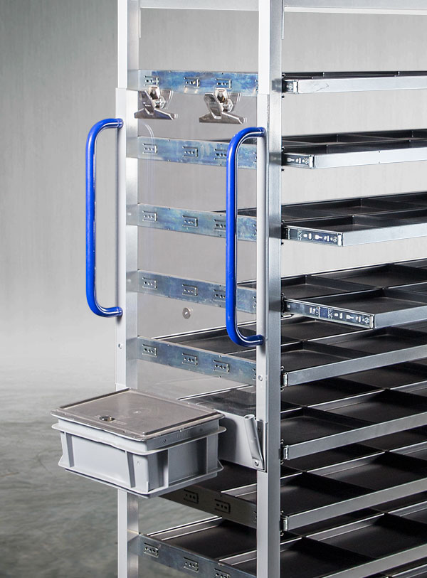 Kommissionierwagen aus Aluminium, Sammlerbedarf - Detailansicht